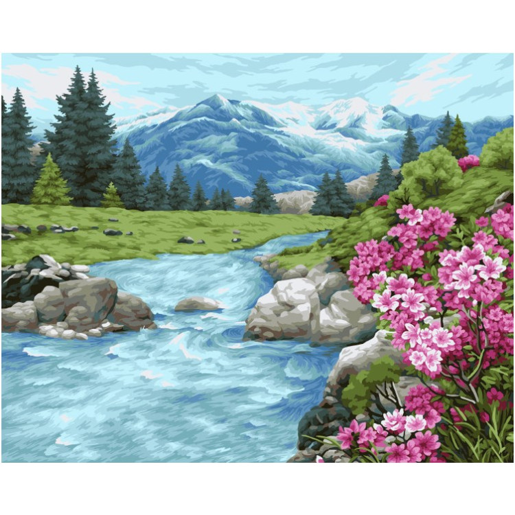 Paint by numbers kit Altai Freshness 40x50 cm A118