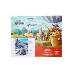 Wizardi Malen-nach-Zahlen-Set „Warten auf den Urlaub“ 40x50 cm L029