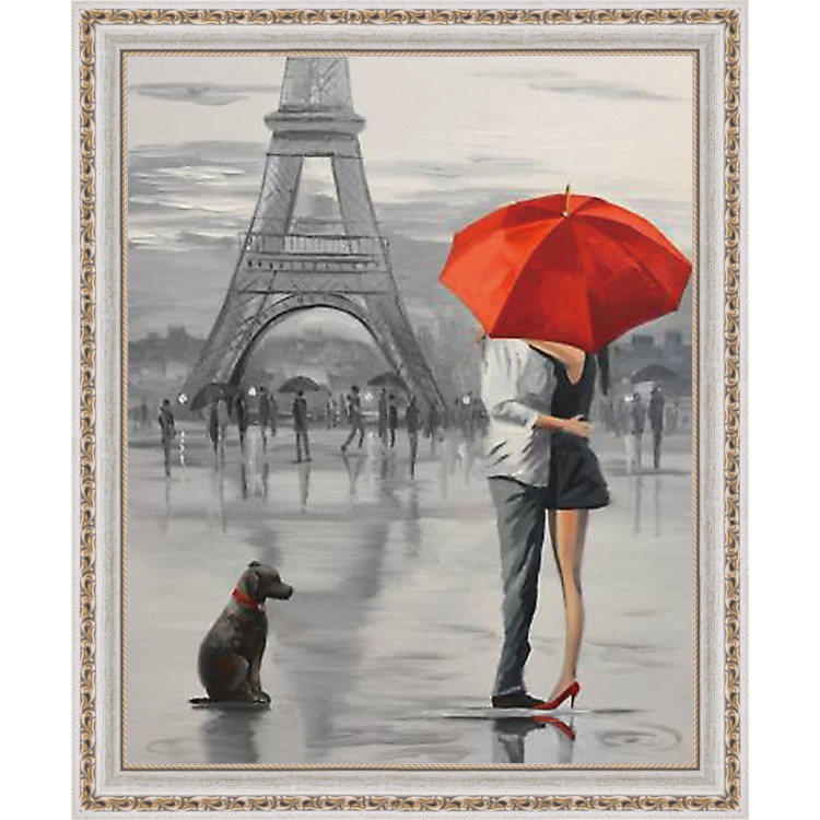 Deimantų tapybos rinkinys Paris Romance 40х50 cm AZ-1409