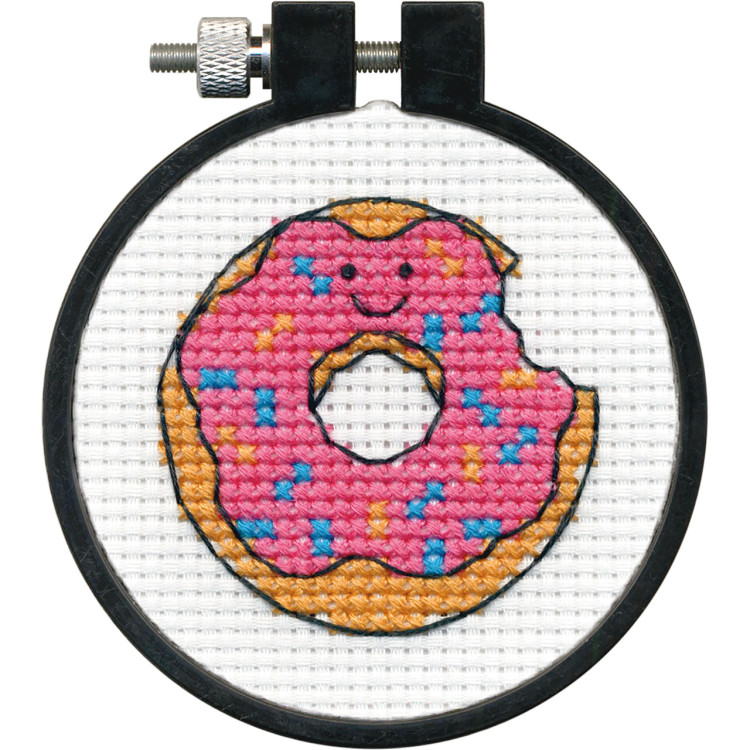 Kreuzstichset mit Stickrahmen „Donut“ D72-75972