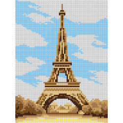 Гобелен холст Красивое место - Париж - Эйфелева башня 18х24 SA3370