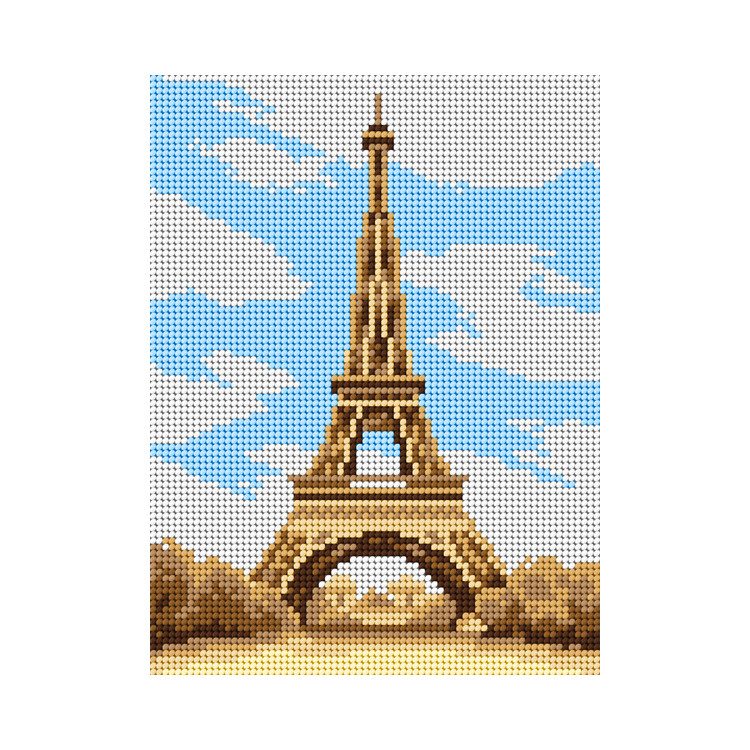 Gobeleno drobė Graži vieta – Paryžius – Eifelio bokštas 18x24 SA3370