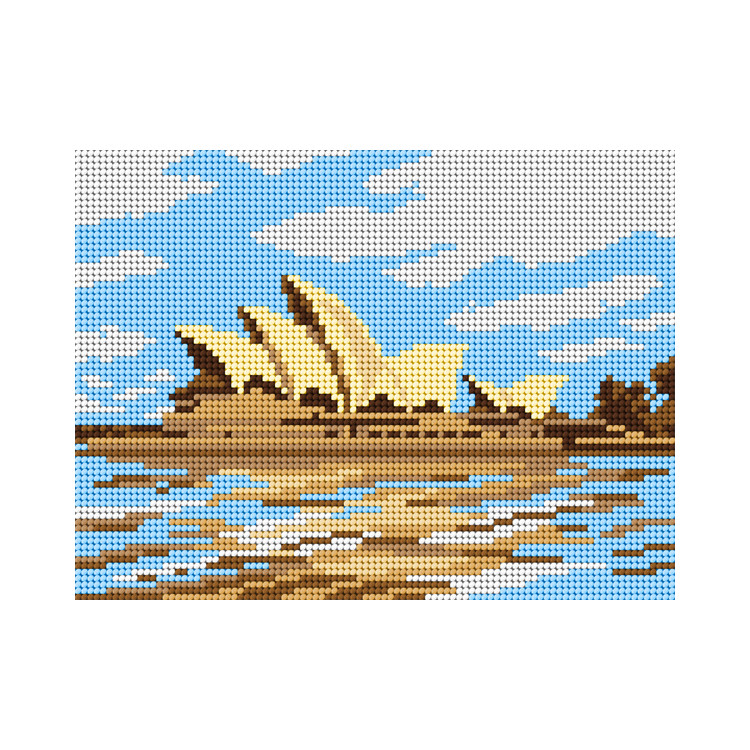 Tapestry canvas Beautiful place - Sydney Opera House 18x24 SA3371