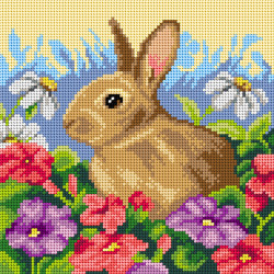 Tapestry canvas 24x24 cm Rabbit SA3377