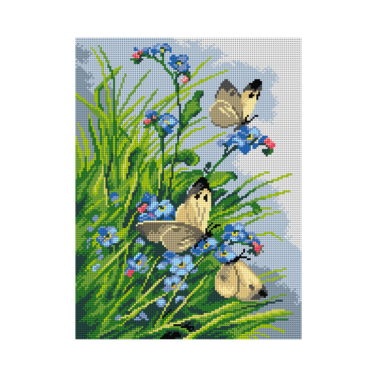 Gobelin nach Catherine Klein - Schmetterlinge 30x40 SA3378