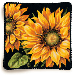 Tapesrty needlepoint kit Dramatic Sunflower 36x36 cm D71-20083