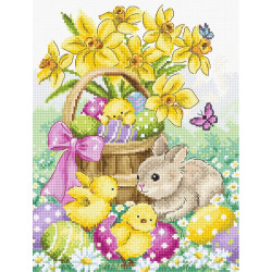 Easter Rabbit and Chicks SLETIL8033
