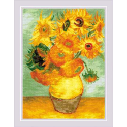 Sunflowers" based on the painting by W. Van Gogh" (2032) SR2032