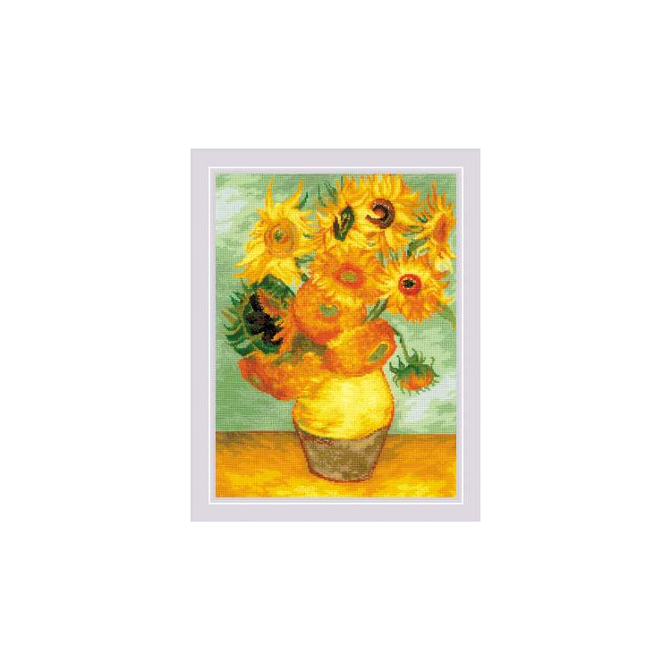 Sunflowers" based on the painting by W. Van Gogh" (2032) SR2032