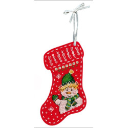 Kalėdinės veltinio kojinės „Labas nuo sniego senelio“ ST-973