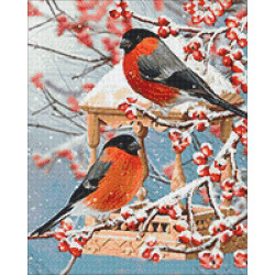 Two bullfinches 40*50 WD3043