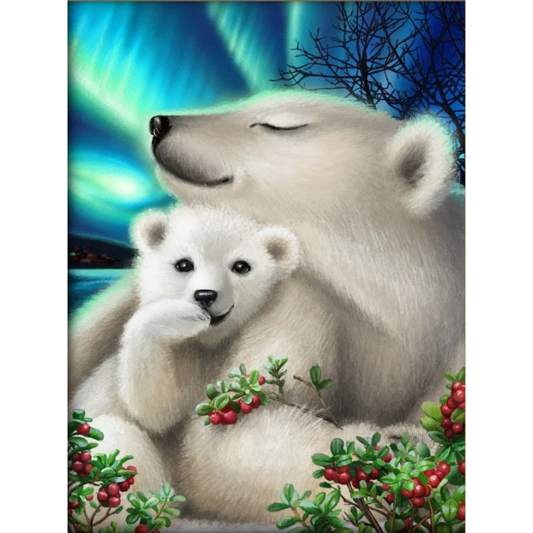 Polar bears 30*40 cm AM1895