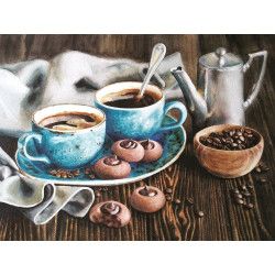 Deimantų tapybos rinkinys Coffee Romance 40х30 cm AZ-1424