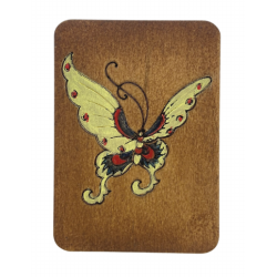 Medinis adatų dėklas „Butterfly“ (pieštas rankomis) KF056/3