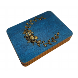 Wooden needle case "Blue" KF056/1