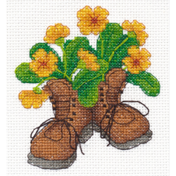 Cross-stitch kit "Garden shoes" S1512