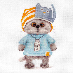 Cross-stitch kit "Basik baby cat" S0-230