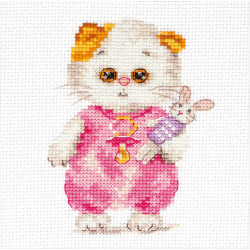 Cross-stitch kit Cross-stitch kit "Li-li baby with a bunny" S0-231