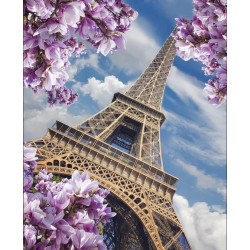 Diamantgemälde mit Hilfsrahmen „Eiffelturm“ 40*50 cm DP044