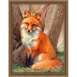 Diamond painting kit "Red Fox" 30*40 cm AM4063