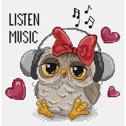 Cross Stitch Kit Listen Music SB1402