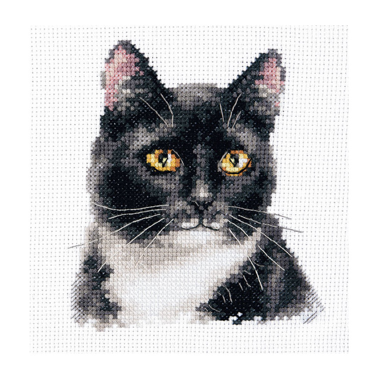 Cross stitch kit "Black cat" S1-37