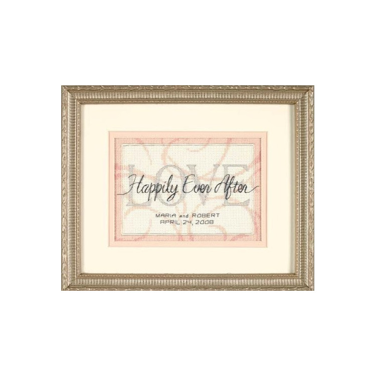 Cross stitch kit Happily Ever After Wedding Record S65045