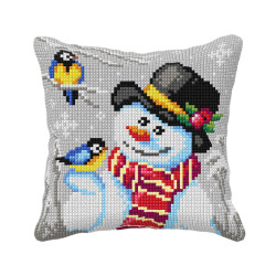Cushion kit for embroidery "Snowman" 40x40cm SA99060