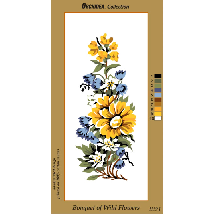 Canvas Bouquet of Wild Flowers 20x50 SAH19J