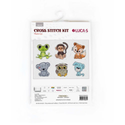 Cross stitch kit Friends 1 8x9 cm SJK038