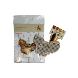 Embroidery Kit  Leopard  shoes KF022/140