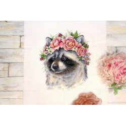 Cross stitch kit "Adorable raccoon" SNV-775