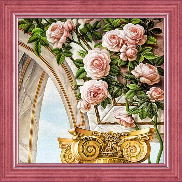 Arka ir rožės 30x30 cm AZ-1678
