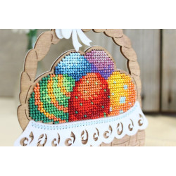 MP Studia beaded embroidery on wooden base