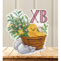 Cross stitch kit "Easter chicken. Magnet" S1529