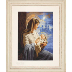 Cross stitch kit Saint Mary and The Child 29x40cm SB617