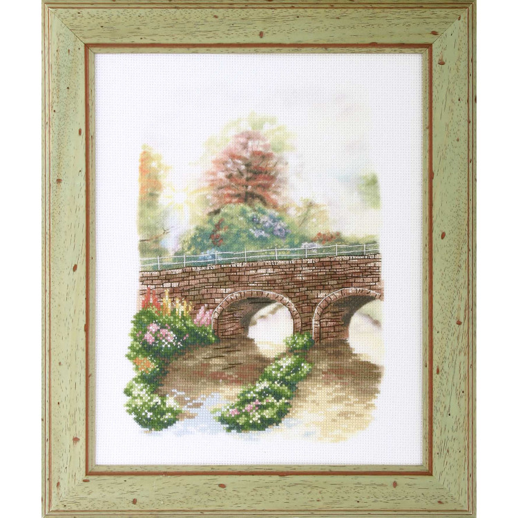 Siuvinėjimo kryželiu rinkinys Picturesque Bridge 23x29 SA8179