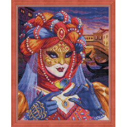 Набор для алмазной живописи Венецианская мадам 40х50 см AZ-1586