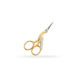 Premax products | Stork embroidery scissors gold handles F11250412D