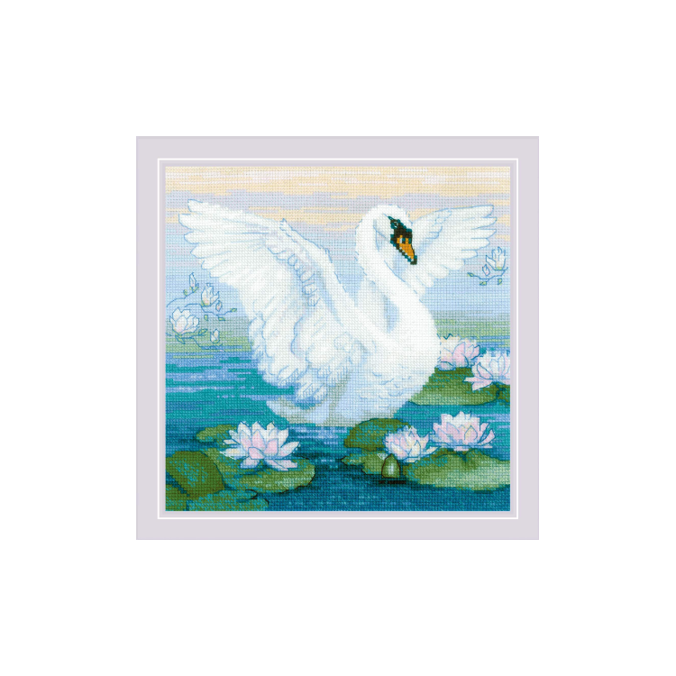 Набор для вышивки крестом Белый лебедь 30х30 SR2133
