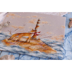 (Discontinued) Counted Cross Stitch kit "Fox on Island" 34x25cm SCD006