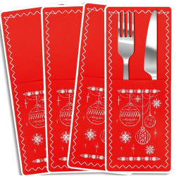 Christmas patterns. Set for serving cutlery. 4 pcs ST-1014