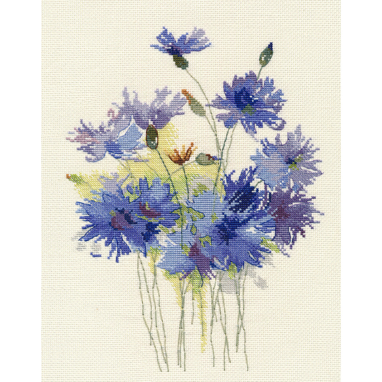 Синие цветы S1541