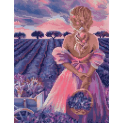 Diamond painting with subframe "Lavender paradise" 30*40 cm VA027