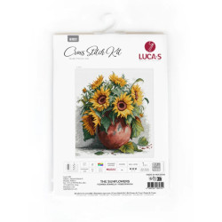 Zählmuster-Kreuzstichset „Die Sonnenblumen“ 28x30cm SB7021