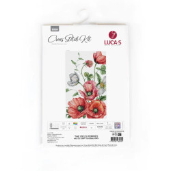 Counted Cross Stitch kit "The Field Poppies" 20x32cm SB7020