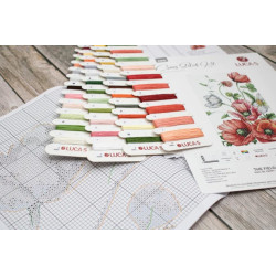 Counted Cross Stitch kit "The Field Poppies" 20x32cm SB7020