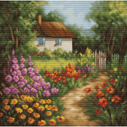 Counted Cross Stitch Kit "The Country House" 30x30cm SBU5029