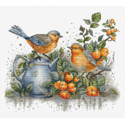 Counted Cross Stitch Kit "Song of The Birds" 26x23cm SBU5031