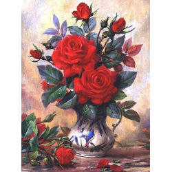 Deimantų tapybos rinkinys „Beautiful Roses“ 30*40 cm AM1349